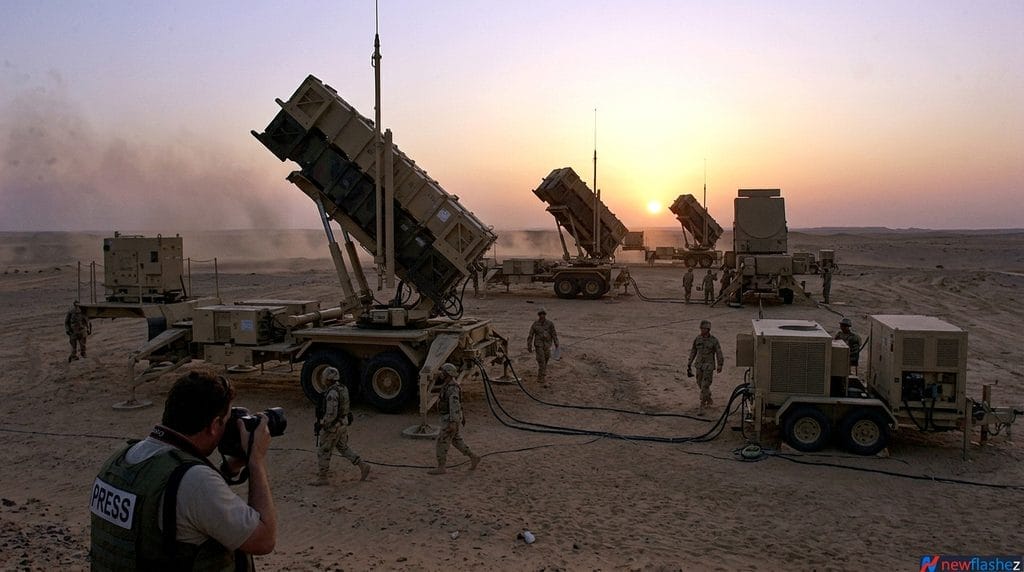 President Trump Dismisses Iran Conflict as 'Little War' Amid Military Escalation 1 U.S. Patriot air defense missile battery deployed in desert during the Trump Iran Conflict